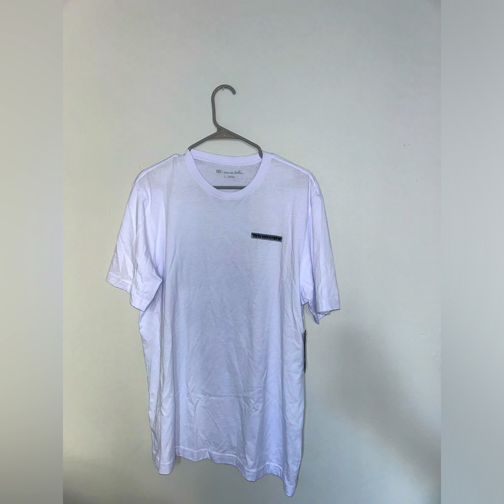 NWT Travis Mathew Palm Trees White T-shirt Size Large MSRP-$59